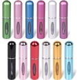 thumbnail image 1 of Hautllaif 12 PCS Travel Refillable Perfume Atomizer Bottles,5ml Mini Portable Spray Bottles for Travel Accessories,Multicolor Perfume Containers, 1 of 8