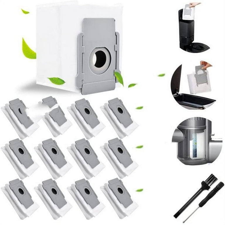 12 PCS Vacuum Bags Compatible for IRobot Roomba i7 i7+ i7 Plus