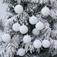 thumbnail image 1 of 12 PCS Velvet Ornaments Balls Sets for Christmas Tree 2.36 inch Flocked Christmas Balls Assortment for Xmas Tree Holiday Decor Cream, 1 of 6