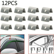 12 PCS Wind Rain Deflectors Channel New Metal Universal Clips For Heko SNED Clip