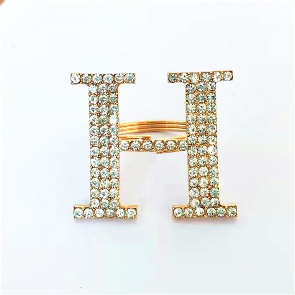 12 / PCS diamond metal letter napkin ring napkin ring restaurant el