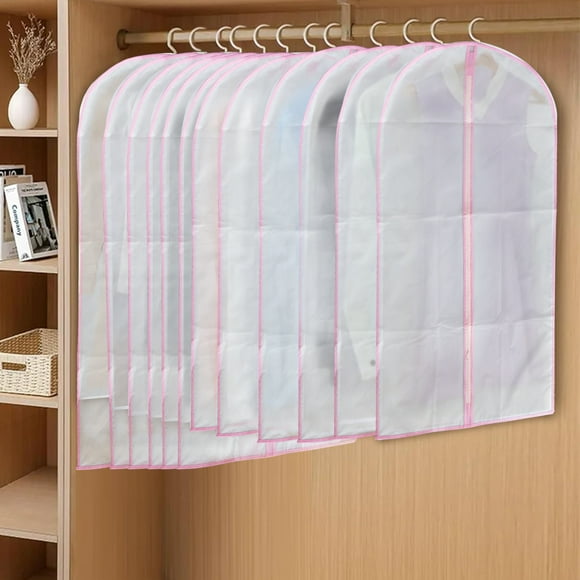 clear plastic garment bags
