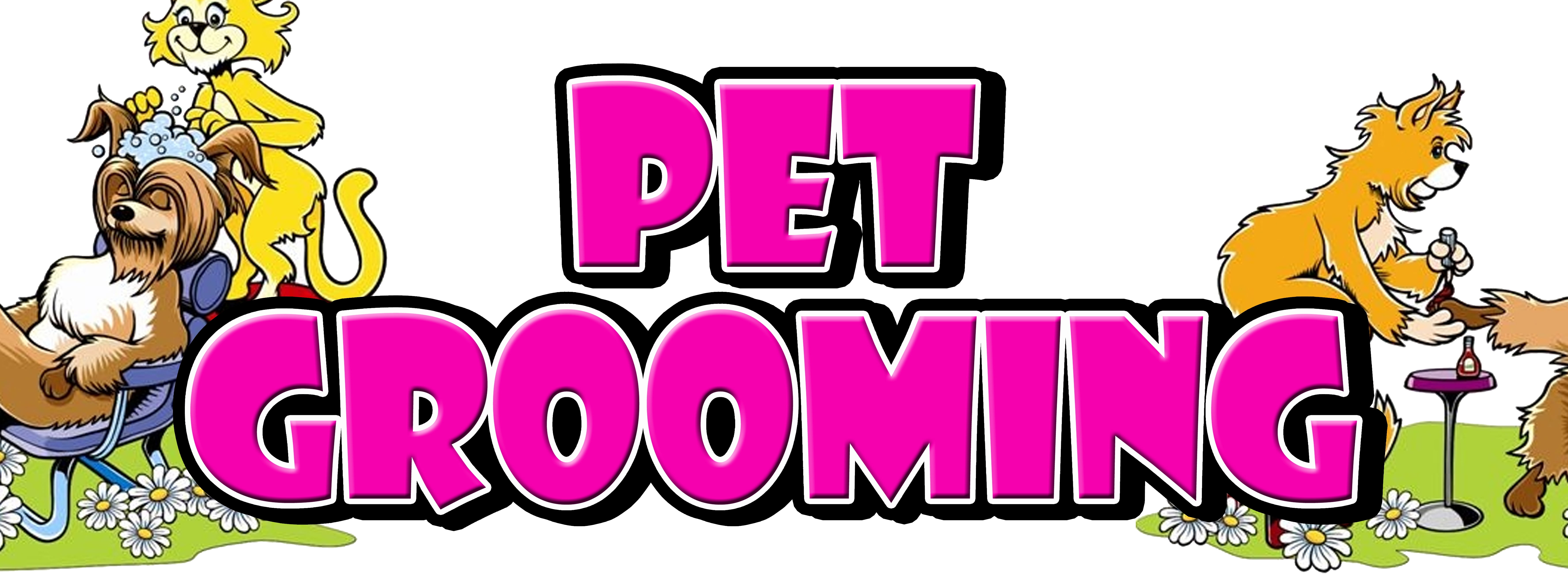 12" PET GROOMER DECAL sticker dog grooming clippers new