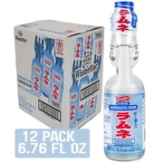 SHIRAKIKU Ramune Japanese Carbonated Drink Original, 6.76 fl oz, 12 pack