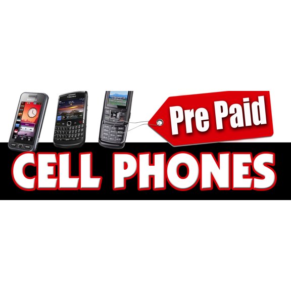 12" PREPAID CELL PHONES DECAL sticker calling cards disposable long distance