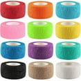 12 Pack 1”*5 Yards Self Adhesive Bandage,Elastic Cohesive Bandage,Non