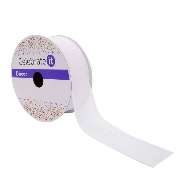 12 Pack: 1.5" x 30ft. Faux Linen Wired Ribbon by Celebrate It