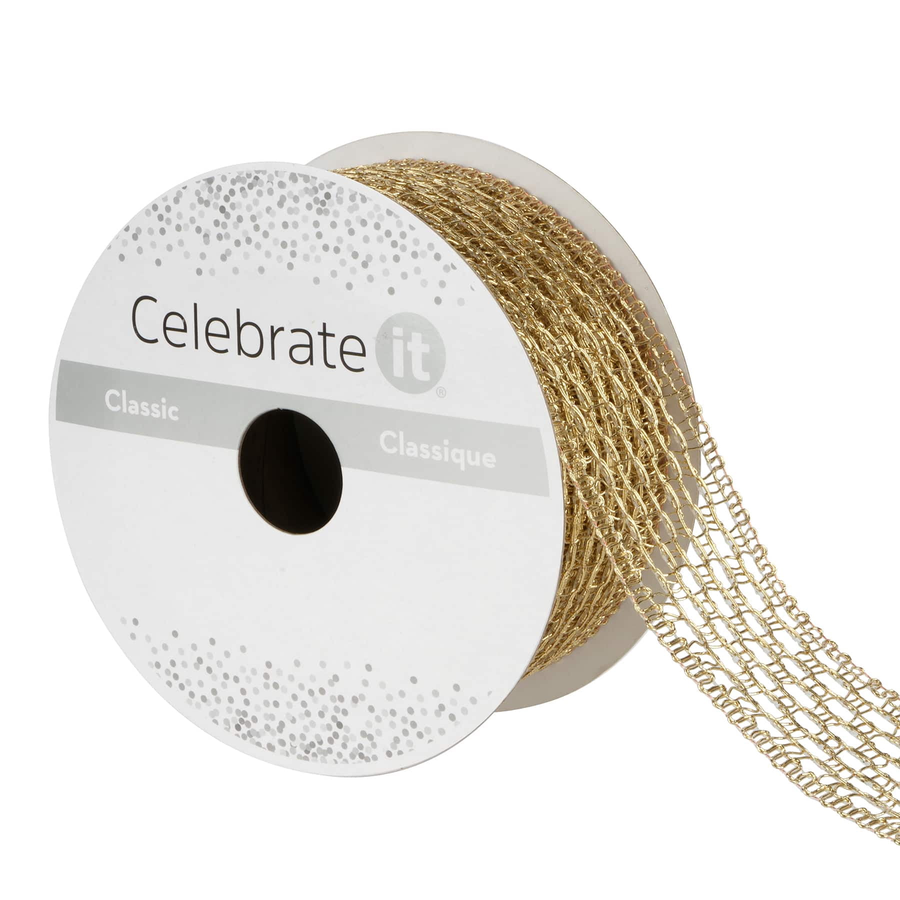 12 Pack: 1.5" x 4yd. Knit Metallic Ribbon by Celebrate It Classic