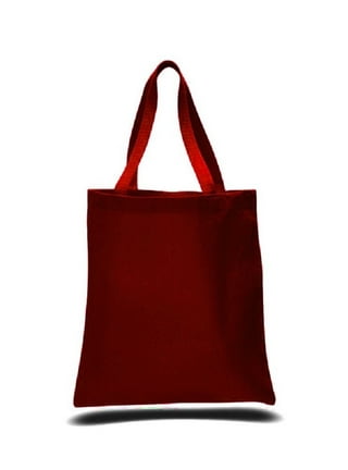 Canvas Tote Bag W/Color Handles Art Craft Blank Tote Bags 1-Pack 