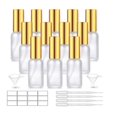12 Pack 1 Oz Frosted Glass Spray Bottles with Fine Mist Sprayer