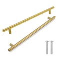 thumbnail image 1 of 12 Pack 10 Inch / 256mm Hole Center Cabinet Handles, Btowin VCF Gold Stainless Steel Drawer Pulls Brushed Nickel Kitchen Cupboard Handles Metal Drawer Handles for Wardrobe Bathroom Kitchen Door, 1 of 5