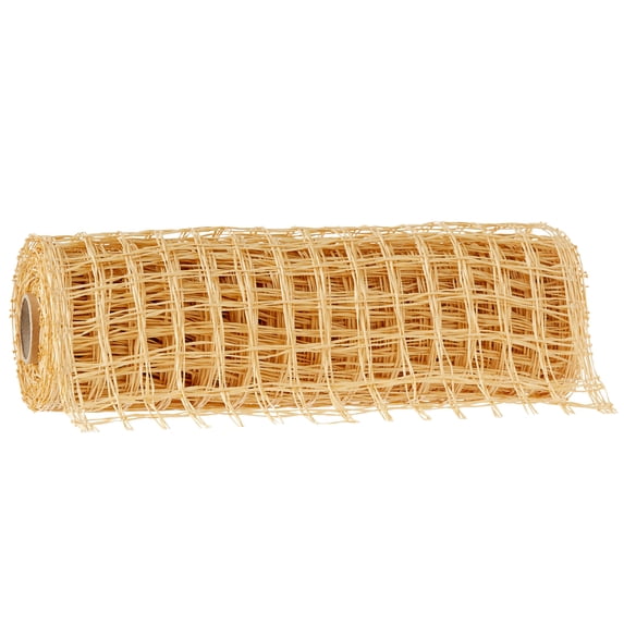 12 Pack: 10" x 19ft. Beige Check Poly Burlap Mesh by Celebrate It