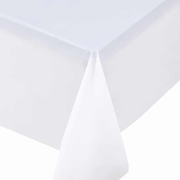 12 Pack: 108" White Rectangle Table Cover by Celebrate Itâ„¢