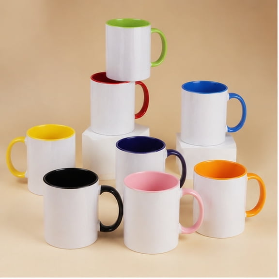 12 Pack 11oz Ceramic Sublimation Blank Coffee Mug For Daily Home Use