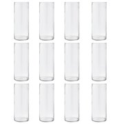 12 Pack 12" Cylinder Glass Vase by Ashland