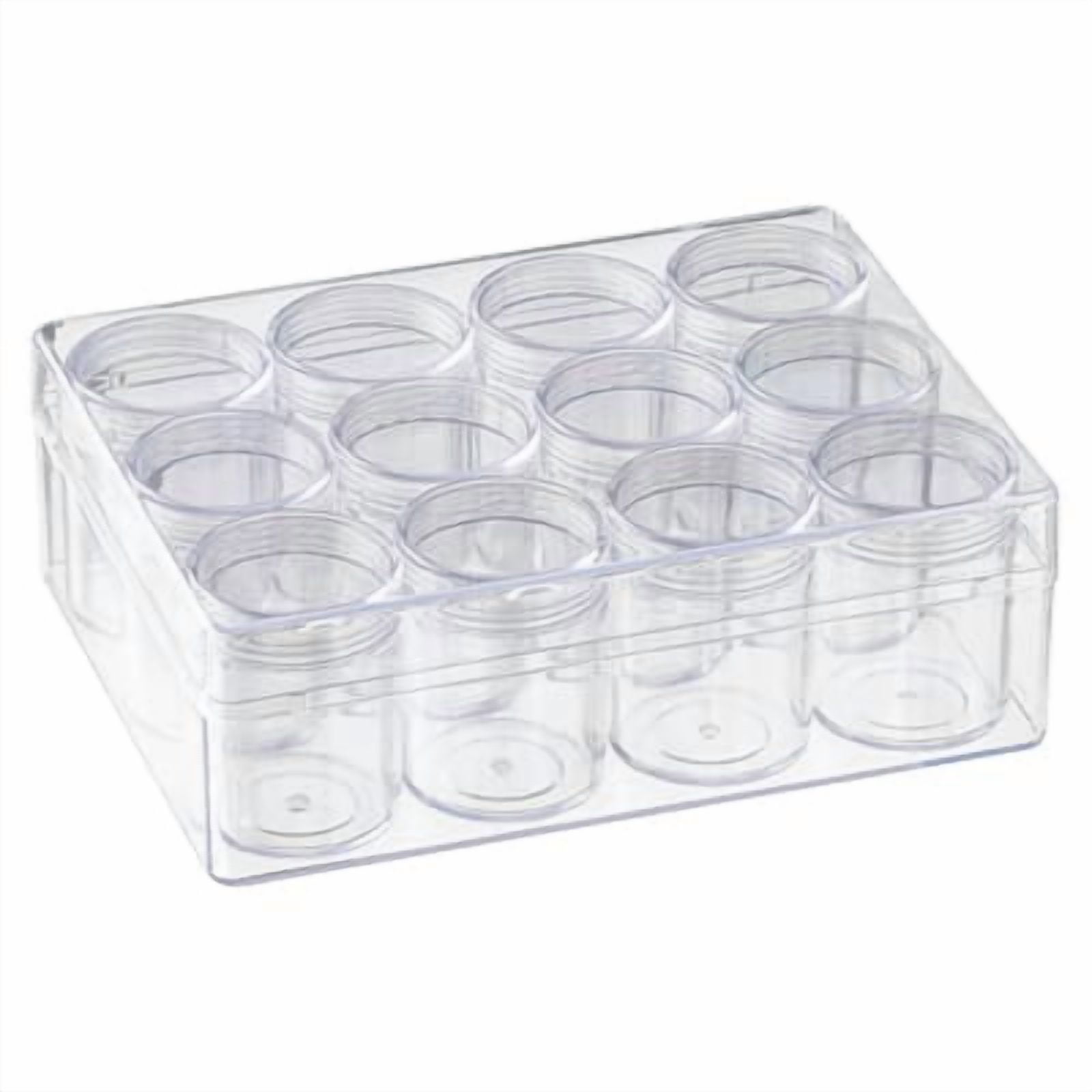 12 Pack: 12 Jar Bead Organizer by Bead Landing