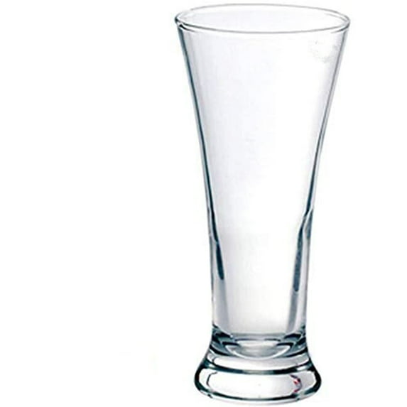12 Pack - 12 oz. Clear Glass Restaurant Bar Flared Beer Pilsner Glasses