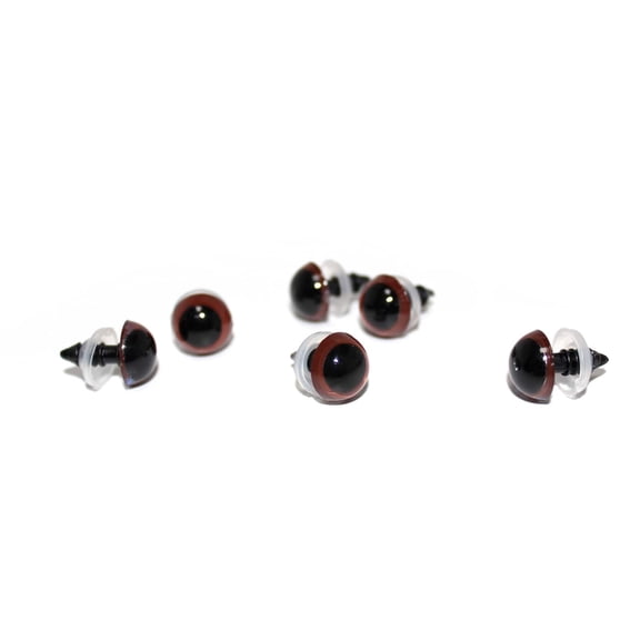 12 Pack: 12mm Craft Eyes with Plastic Washers by Loops & Threadsâ„¢