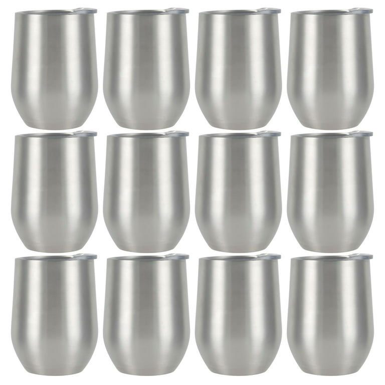 ArtMinds 12-Ounce Stainless Steel Wine Tumbler - Silver - Each