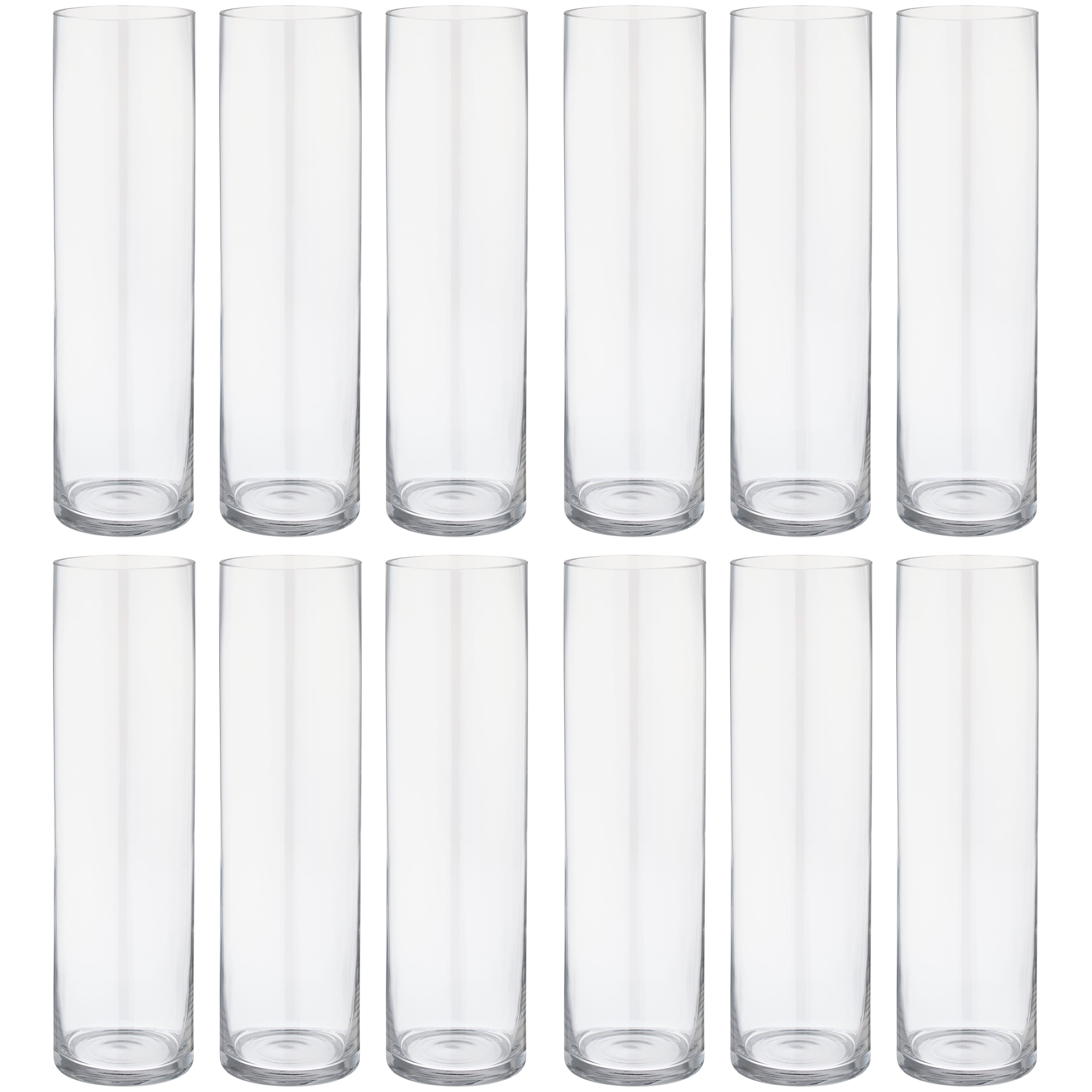 12 Pack 14" Cylinder Glass Vase by Ashland™