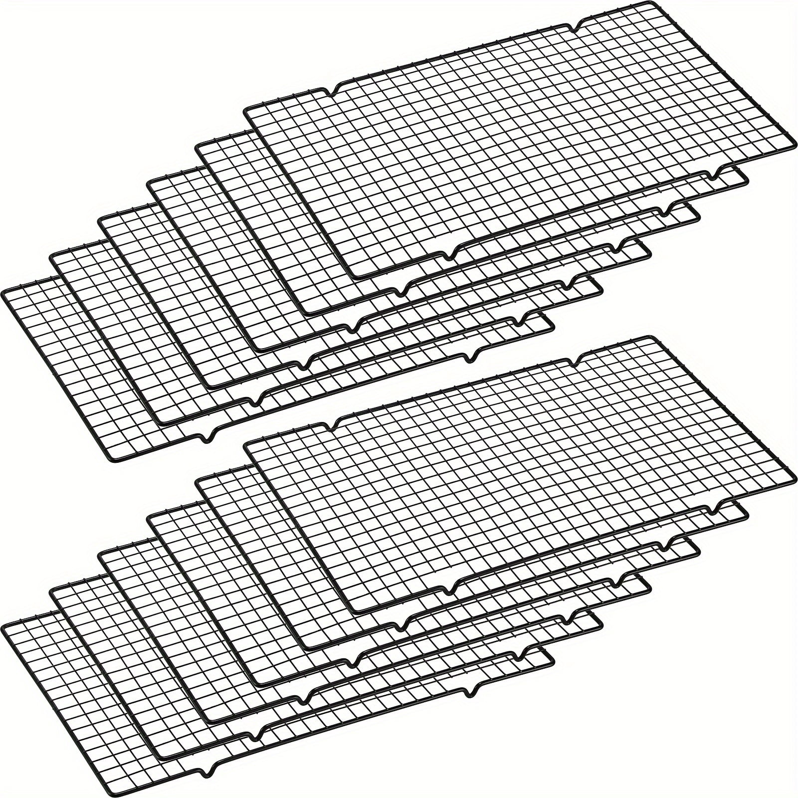 12 Pack 16 x 9.8 Inches Nonstick Cooling Racks for Baking, Grid Wire ...
