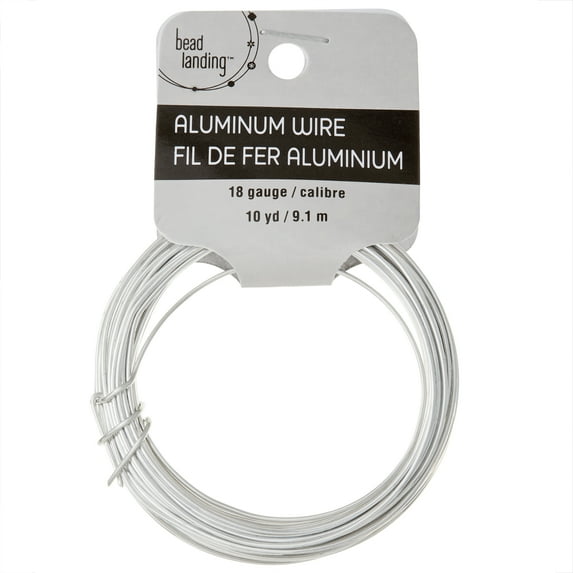12 Pack: 18 Gauge Rhodium Aluminum Wire by Bead Landing™