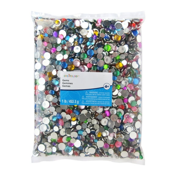 12 Pack: 1lb. Round Gem Assortment by Creatology™