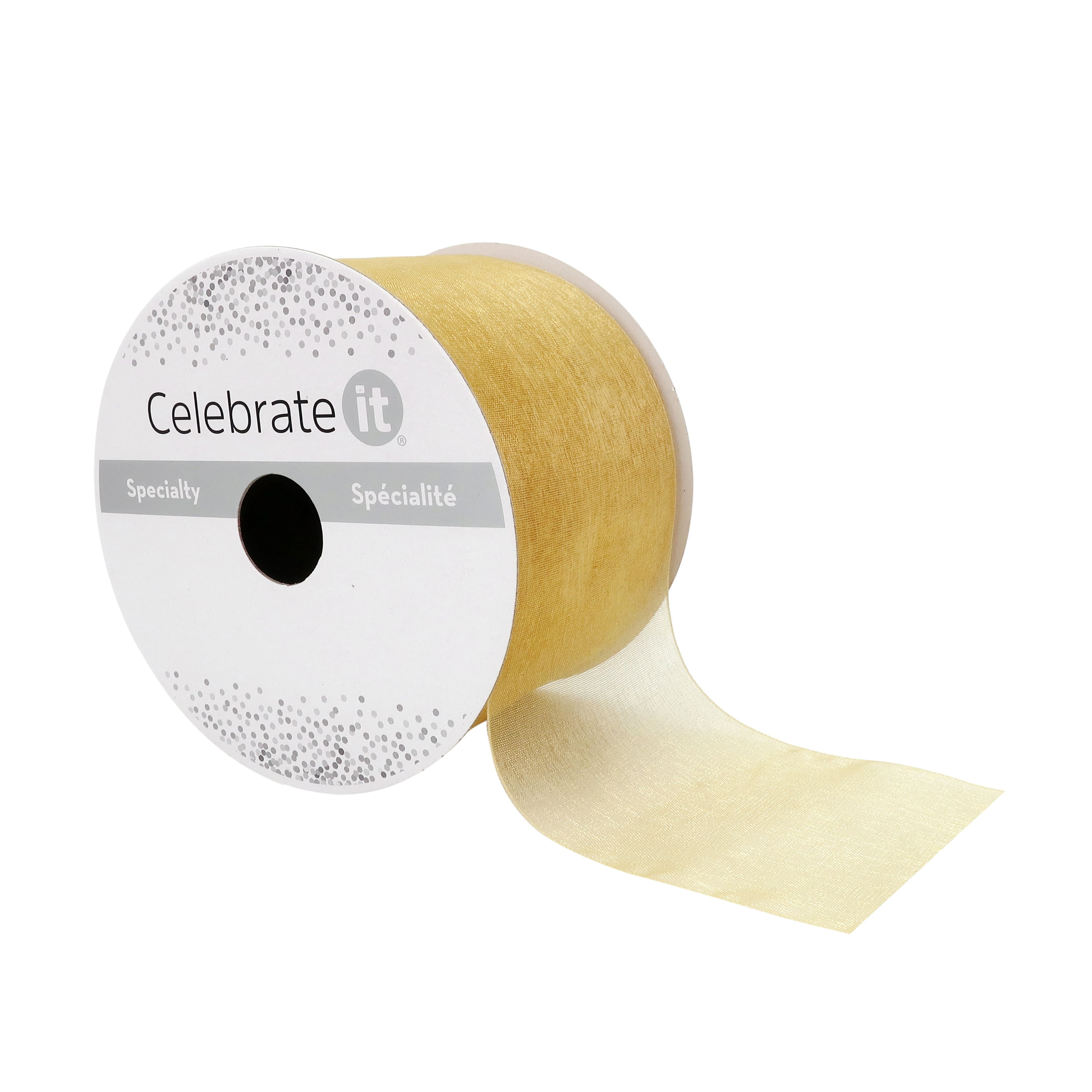 12 Pack: 2.5" x 10yd. Sheer Ribbon by Celebrate It Specialty