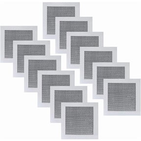 12 Pack 2 Inch Drywall Repair Patch, Aluminum Wall Repair Patch Self Adhesive Fiber Mesh Over Galvanized Plate,Screen Patch Repair for Drywall Plasterboard (2 Inch)
