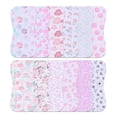 thumbnail image 1 of 12-Pack 2-in-1 Baby Bibs & Burp Cloths Set, 3-Layer Design, Large Size, Super Absorbent, 100% Organic Cotton, Soft & Comfortable, 1 of 8