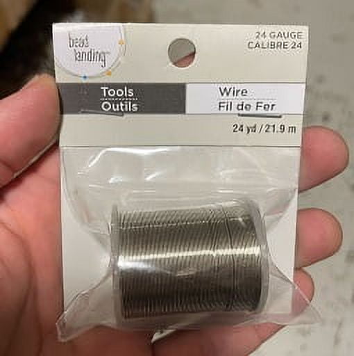 12 Pack: 24 Gauge Silver Beading Wire By Bead Landing