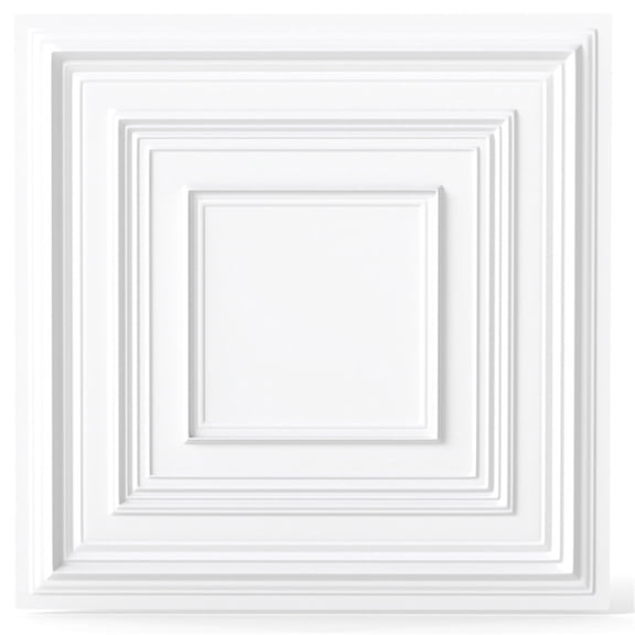 12 Pack 24" x 24" PVC Drop Ceiling Tiles, Waterproof 3D Textured Ceiling Panels for Home Office