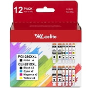 280XXL 281XXL Ink Cartridges Replacement for Canon PGI-280XXL CLI-281XXL Ink Cartridge for TR8622a TS6320 TS8322 12 Pack