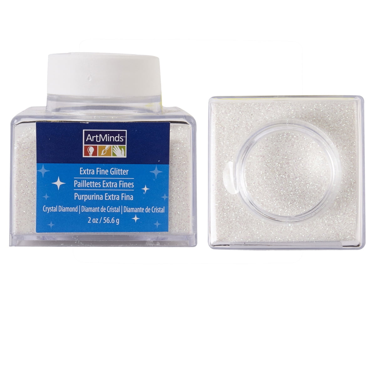 ArtMinds 2oz. Extra Fine Glitter Stacker, 12 Pack