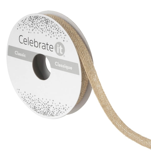 12 Pack: 3/8" x 5yd. Jute Ribbon by Celebrate It