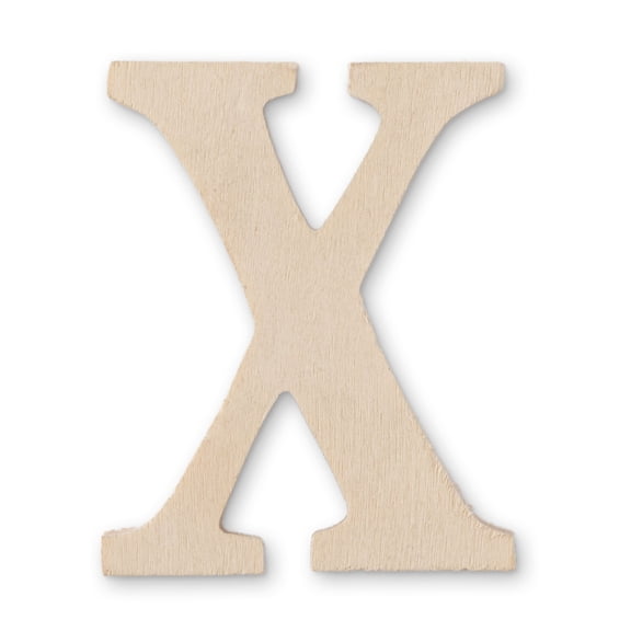 12 Pack: 3" Chunky Wood Letter by Make Market
