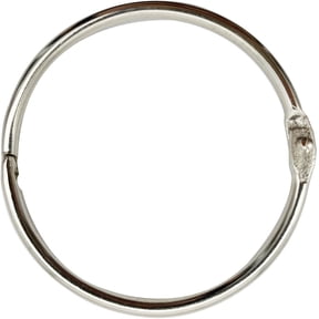 12 Pack 3 Inch Silver Metal Binder Rings, Nickel Plated Loose Leaf Book Rings for Office School Home