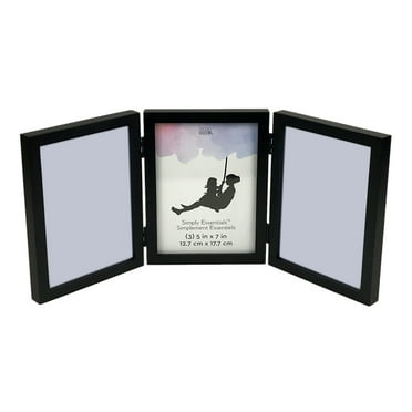 12 Pack: 3 Opening Black 5" x 7" Hinged Frame - Simply Essentials™ by Studio Décor®