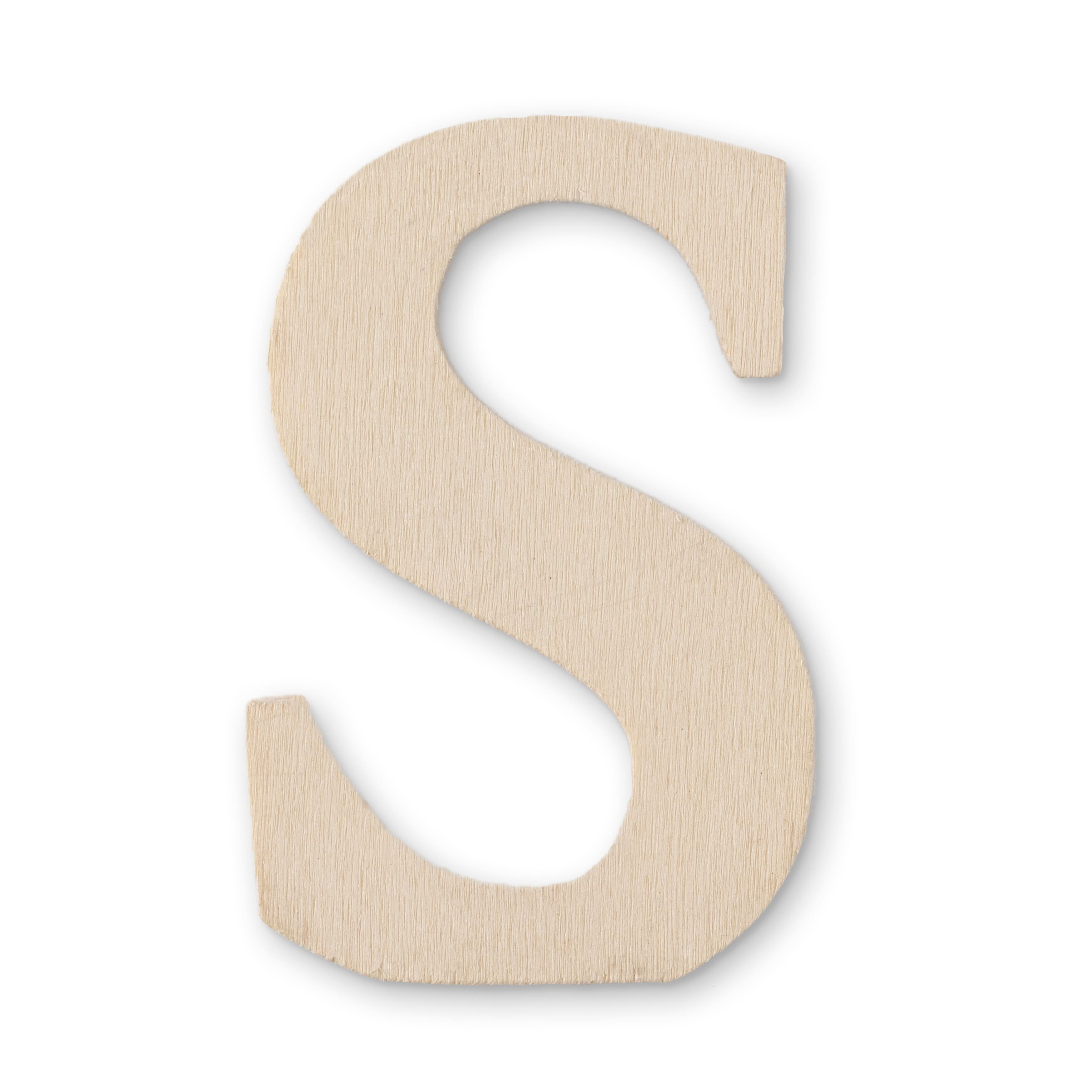 12 Pack 3" Unfinished Chunky Wood Letter by Make Market®