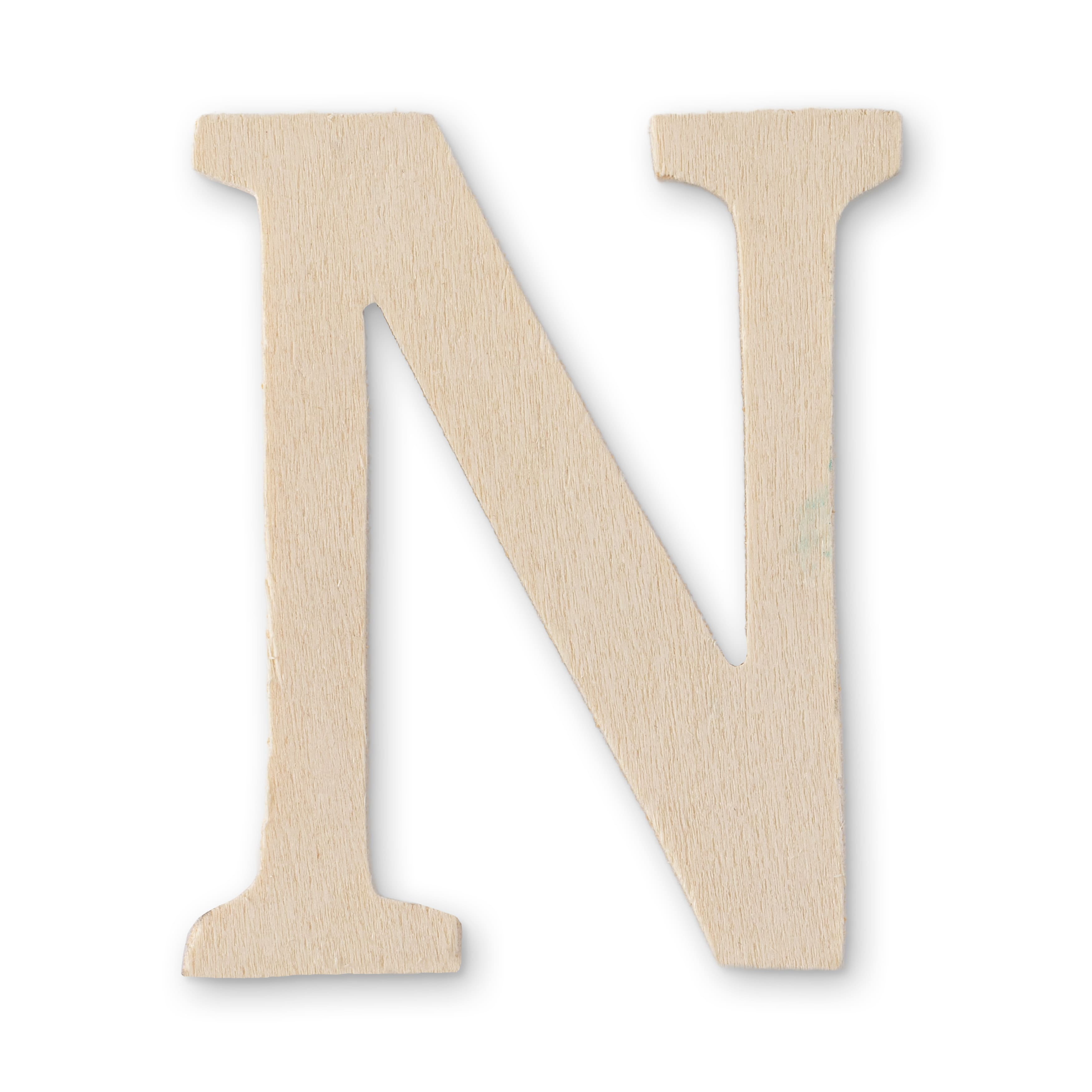 12 Pack 3" Unfinished Chunky Wood Letter by Make Market®