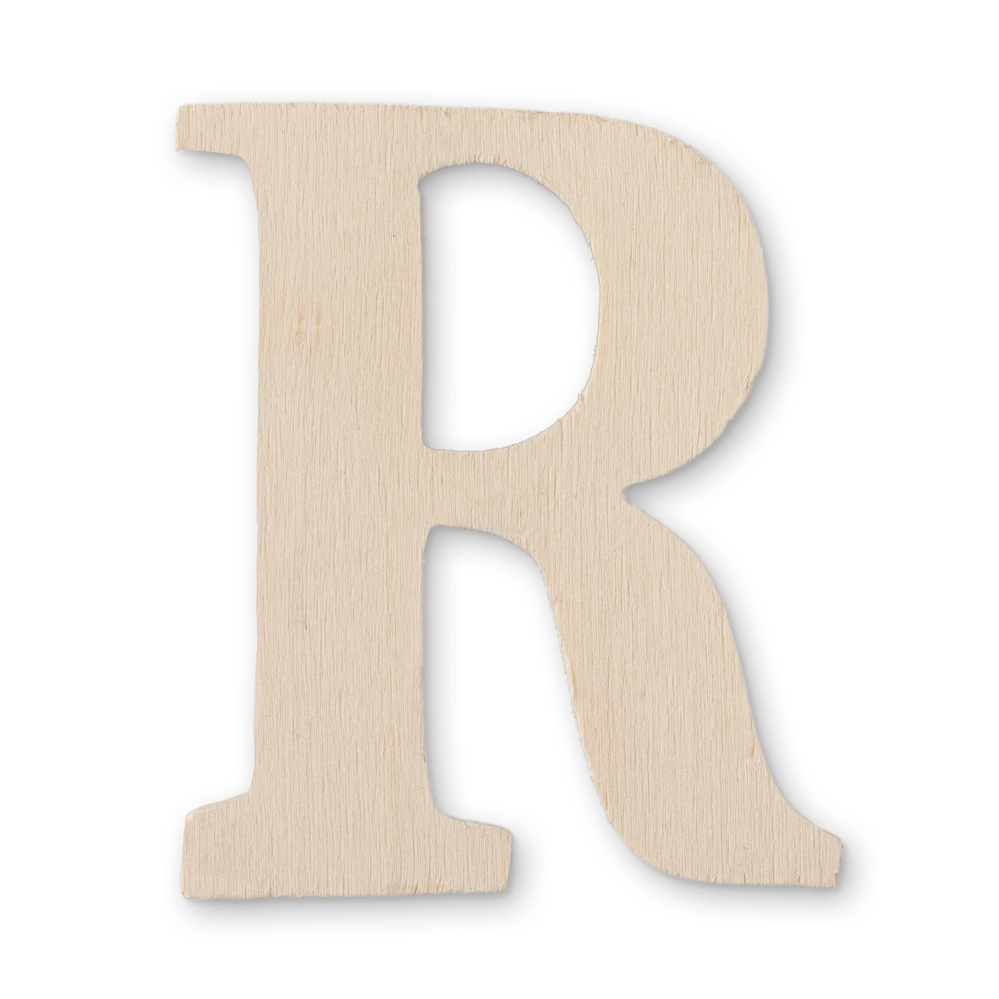 12 Pack 3" Unfinished Chunky Wood Letter by Make Market®