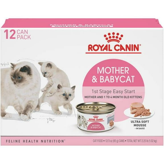12-Pack 3 oz Mother and Babycat Ultra Soft Mousse Cat Food