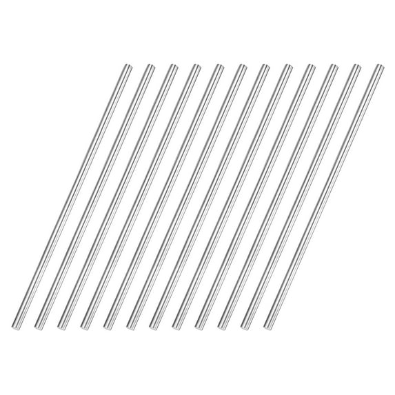 12 Pack 304 Stainless Steel Round Rod 5/16" Diameter 12" Length Solid Rod