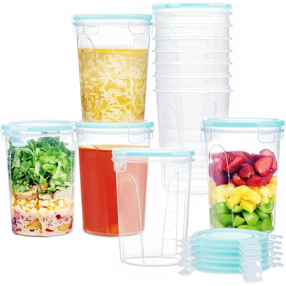 12 Pack 32Oz Freezer Storage Containers, Soup Container with Airtight Lids, Reus