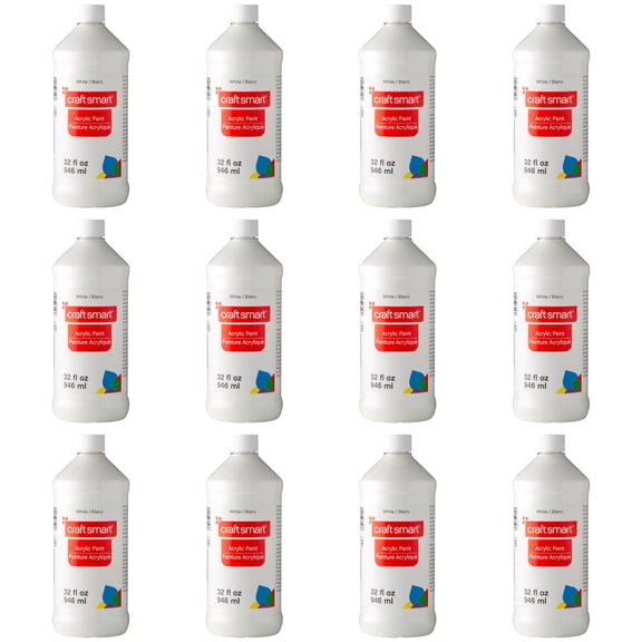 Craft Smart 32oz. Acrylic Paint, 12 Pack