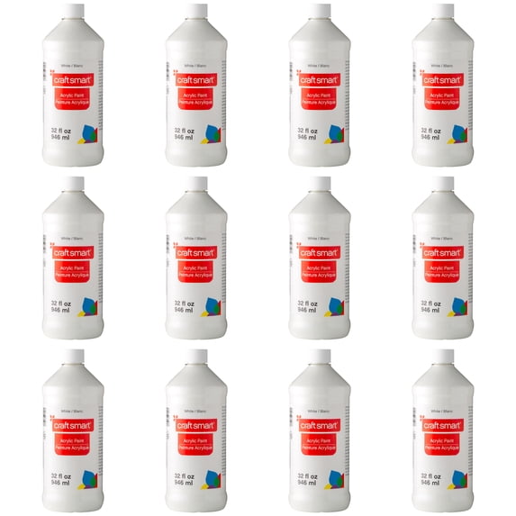 Craft Smart 32oz. Acrylic Paint, 12 Pack