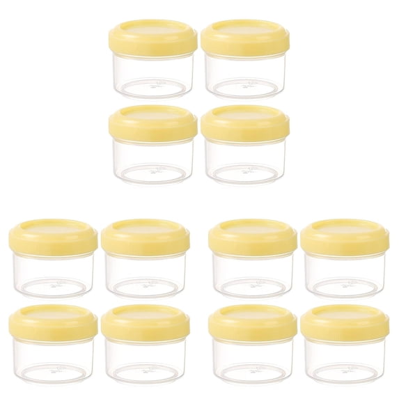 12-Pack 35ml Leakproof Salad Dressing Containers - Microwave & Dishwasher Safe Condiment Jars with Lids - Portable Sauce Containers for Lunch Box & Travel