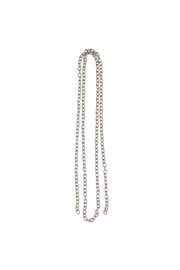 36" Small Antique Silver Cable Chain, 12 Pack