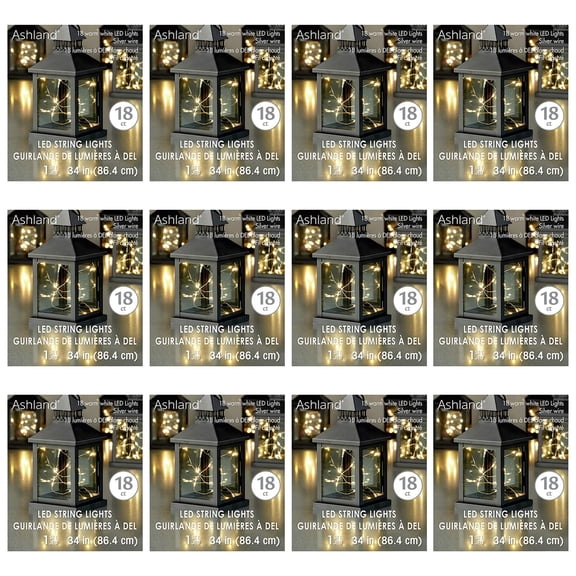 12 Pack: 36" Warm White LED String Lights by Ashland