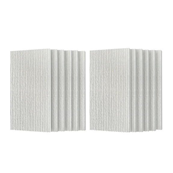 12-Pack 3D Faux Stone Wall Panels, PU Wainscoting, Fireproof & Waterproof for TV Wall, 47.24"x23.62" White Marble